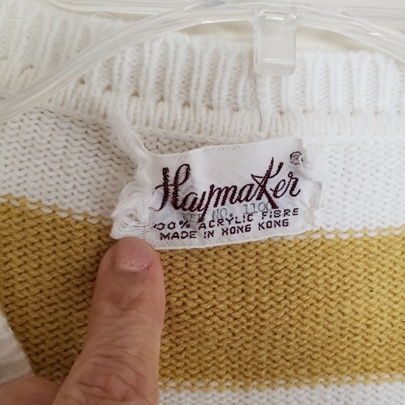 Vintage Haymaker Knit Striped Vest - Picture 6 of 10